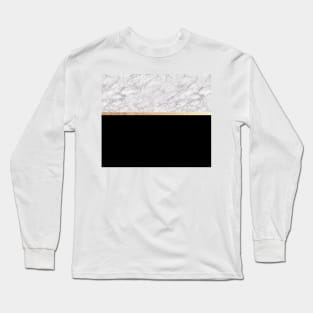 Black and gold marble IV Long Sleeve T-Shirt